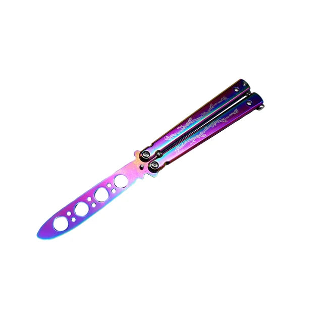 Dragon Edition Butterfly Knife Trainer (Purple Rainbow / Spectrum)
