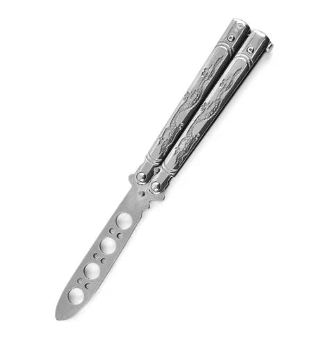 Dragon Edition Butterfly Knife Trainer (Silver Dragon)